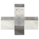 vidaXL Conector de grindă, formă X, 71 x 71 mm, metal galvanizat vidaXL Conector de grindă, formă X, 71 x 71 mm, metal galvanizat