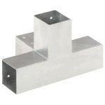 vidaXL Conector de grindă, formă X, 71 x 71 mm, metal galvanizat vidaXL Conector de grindă, formă X, 71 x 71 mm, metal galvanizat