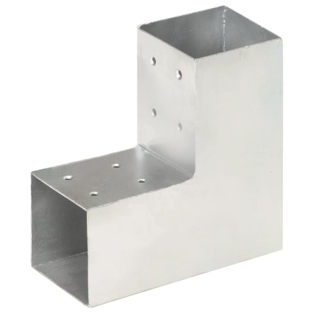 vidaXL Conectori de grindă, formă L, 4 buc, 81x81 mm, metal galvanizat