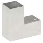 vidaXL Conectori de grindă, formă L, 4 buc, 81x81 mm, metal galvanizat vidaXL Conectori de grindă, formă L, 4 buc, 81x81 mm, metal galvanizat