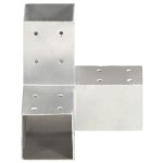 vidaXL Conector de grindă, formă Y, 81 x 81 mm, metal galvanizat vidaXL Conector de grindă, formă Y, 81 x 81 mm, metal galvanizat