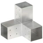 vidaXL Conector de grindă, formă Y, 81 x 81 mm, metal galvanizat vidaXL Conector de grindă, formă Y, 81 x 81 mm, metal galvanizat