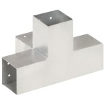 vidaXL Conector de grindă, formă X, 81 x 81 mm, metal galvanizat vidaXL Conector de grindă, formă X, 81 x 81 mm, metal galvanizat