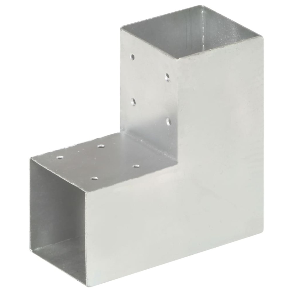 vidaXL Conectori de grindă, formă L, 4 buc, 91x91 mm, metal galvanizat