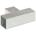 vidaXL Conectori de grindă, 4 buc, formă T, 91x91 mm, metal galvanizat vidaXL Conectori de grindă, 4 buc, formă T, 91x91 mm, metal galvanizat