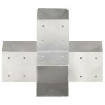 vidaXL Conector de grindă, formă X, 91 x 91 mm, metal galvanizat vidaXL Conector de grindă, formă X, 91 x 91 mm, metal galvanizat