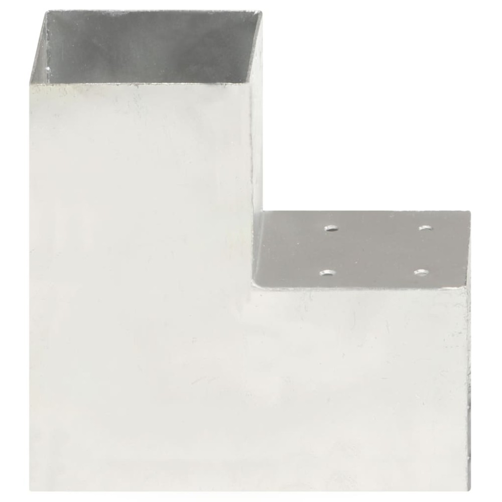 vidaXL Conector de grindă, formă L, 101 x 101 mm, metal galvanizat