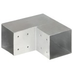 vidaXL Conector de grindă, formă L, 101 x 101 mm, metal galvanizat vidaXL Conector de grindă, formă L, 101 x 101 mm, metal galvanizat