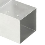 vidaXL Conector de grindă, formă L, 101 x 101 mm, metal galvanizat vidaXL Conector de grindă, formă L, 101 x 101 mm, metal galvanizat