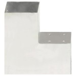 vidaXL Conectori grindă, formă L, 4 buc, 101x101 mm, metal galvanizat vidaXL Conectori grindă, formă L, 4 buc, 101x101 mm, metal galvanizat