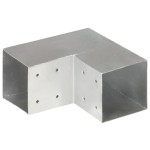 vidaXL Conectori grindă, formă L, 4 buc, 101x101 mm, metal galvanizat vidaXL Conectori grindă, formă L, 4 buc, 101x101 mm, metal galvanizat