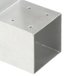vidaXL Conectori grindă, formă L, 4 buc, 101x101 mm, metal galvanizat vidaXL Conectori grindă, formă L, 4 buc, 101x101 mm, metal galvanizat