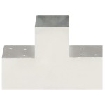 vidaXL Conector de grindă, formă T, 101 x 101 mm, metal galvanizat