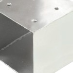vidaXL Conector de grindă, formă T, 101 x 101 mm, metal galvanizat