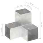 vidaXL Conector de grindă, formă Y, 101 x 101 mm, metal galvanizat vidaXL Conector de grindă, formă Y, 101 x 101 mm, metal galvanizat