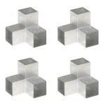 vidaXL Conectori grindă, formă Y, 4 buc, 101x101 mm, metal galvanizat