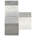 vidaXL Conectori grindă, formă Y, 4 buc, 101x101 mm, metal galvanizat