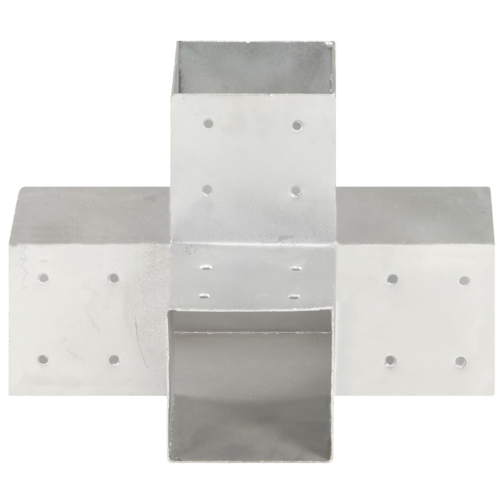 vidaXL Conector de grindă, formă X, 101 x 101 mm, metal galvanizat