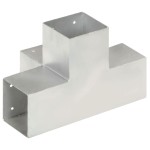 vidaXL Conector de grindă, formă X, 101 x 101 mm, metal galvanizat vidaXL Conector de grindă, formă X, 101 x 101 mm, metal galvanizat