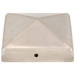 vidaXL Capace stâlpi de gard piramidă 6 buc. 81x81 mm oțel inoxidabil vidaXL Capace stâlpi de gard piramidă 6 buc. 81x81 mm oțel inoxidabil