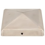 vidaXL Capace stâlpi de gard piramidă 6 buc. oțel inoxidabil 101x101mm vidaXL Capace stâlpi de gard piramidă 6 buc. oțel inoxidabil 101x101mm