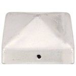 vidaXL Capace stâlpi de gard piramidă 6 buc. metal galvanizat 71x71 mm