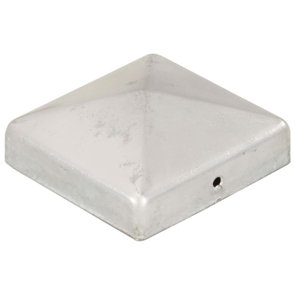 vidaXL Capace stâlpi de gard piramidă 6 buc. metal galvanizat 81x81 mm
