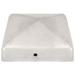 vidaXL Capace stâlpi de gard piramidă 6 buc. metal galvanizat 81x81 mm vidaXL Capace stâlpi de gard piramidă 6 buc. metal galvanizat 81x81 mm