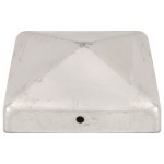 vidaXL Capace stâlpi de gard piramidă 6 buc. metal galvanizat 91x91 mm vidaXL Capace stâlpi de gard piramidă 6 buc. metal galvanizat 91x91 mm