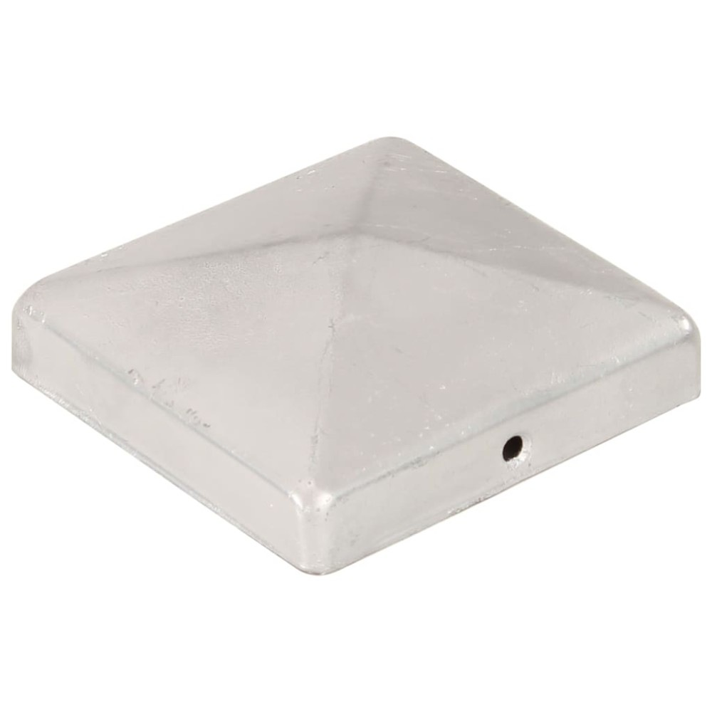 vidaXL Capace stâlpi gard piramidă 6 buc. metal galvanizat 101x101 mm