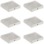 vidaXL Capace stâlpi gard piramidă 6 buc. metal galvanizat 101x101 mm vidaXL Capace stâlpi gard piramidă 6 buc. metal galvanizat 101x101 mm