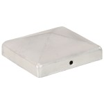 vidaXL Capace stâlpi gard piramidă 6 buc. metal galvanizat 101x101 mm vidaXL Capace stâlpi gard piramidă 6 buc. metal galvanizat 101x101 mm