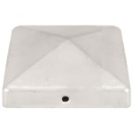 vidaXL Capace stâlpi gard piramidă 6 buc. metal galvanizat 101x101 mm vidaXL Capace stâlpi gard piramidă 6 buc. metal galvanizat 101x101 mm