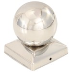 vidaXL Capace stâlpi tip glob, 6 buc., 91 x 91 mm, oțel inoxidabil vidaXL Capace stâlpi tip glob, 6 buc., 91 x 91 mm, oțel inoxidabil
