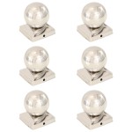 vidaXL Capace stâlpi tip glob, 6 buc., 91 x 91 mm, oțel inoxidabil vidaXL Capace stâlpi tip glob, 6 buc., 91 x 91 mm, oțel inoxidabil