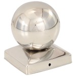 vidaXL Capace stâlpi tip glob, 6 buc., 91 x 91 mm, oțel inoxidabil vidaXL Capace stâlpi tip glob, 6 buc., 91 x 91 mm, oțel inoxidabil