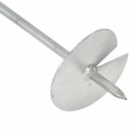 vidaXL Ancore de sol, 10 buc., 10 x 60 cm, metal galvanizat