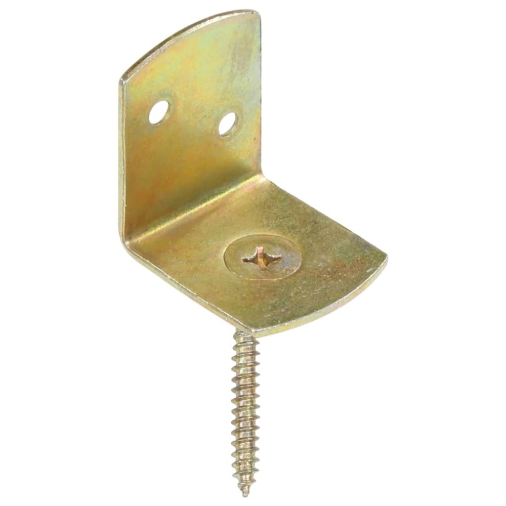 vidaXL Suporturi panou gard, formă L, 24 buc, metal galvanizat