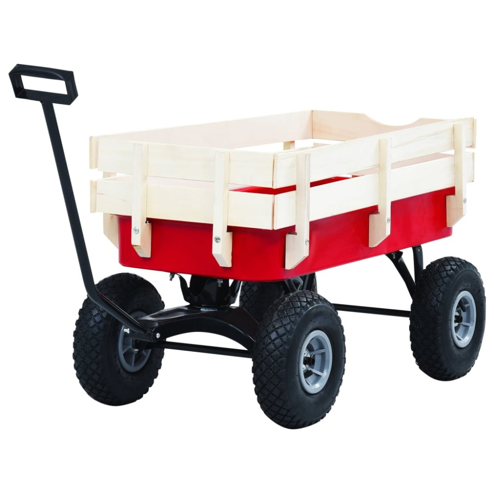 vidaXL Cărucior manual, 150 kg, roșu