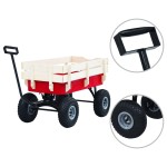 vidaXL Cărucior manual, 150 kg, roșu vidaXL Cărucior manual, 150 kg, roșu