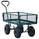 vidaXL Cărucior manual de grădină, verde, 250 kg vidaXL Cărucior manual de grădină, verde, 250 kg