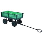 vidaXL Cărucior manual de grădină, verde, 250 kg vidaXL Cărucior manual de grădină, verde, 250 kg