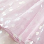Rochie copii volane, roz deschis, 116
