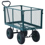 vidaXL Cărucior manual de grădină, verde, 350 kg vidaXL Cărucior manual de grădină, verde, 350 kg