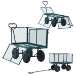vidaXL Cărucior manual de grădină, verde, 350 kg vidaXL Cărucior manual de grădină, verde, 350 kg