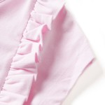 Rochie copii volane, roz deschis, 128