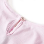 Rochie copii volane, roz deschis, 140