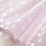 Rochie copii volane, roz deschis, 140