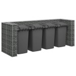 vidaXL Perete gabion pentru pubele, 320x100x120 cm, oțel galvanizat vidaXL Perete gabion pentru pubele, 320x100x120 cm, oțel galvanizat