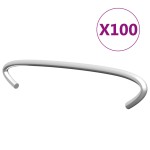 vidaXL Cârlige pentru gabioane, 100 buc., oțel galvanizat, 10 cm vidaXL Cârlige pentru gabioane, 100 buc., oțel galvanizat, 10 cm
